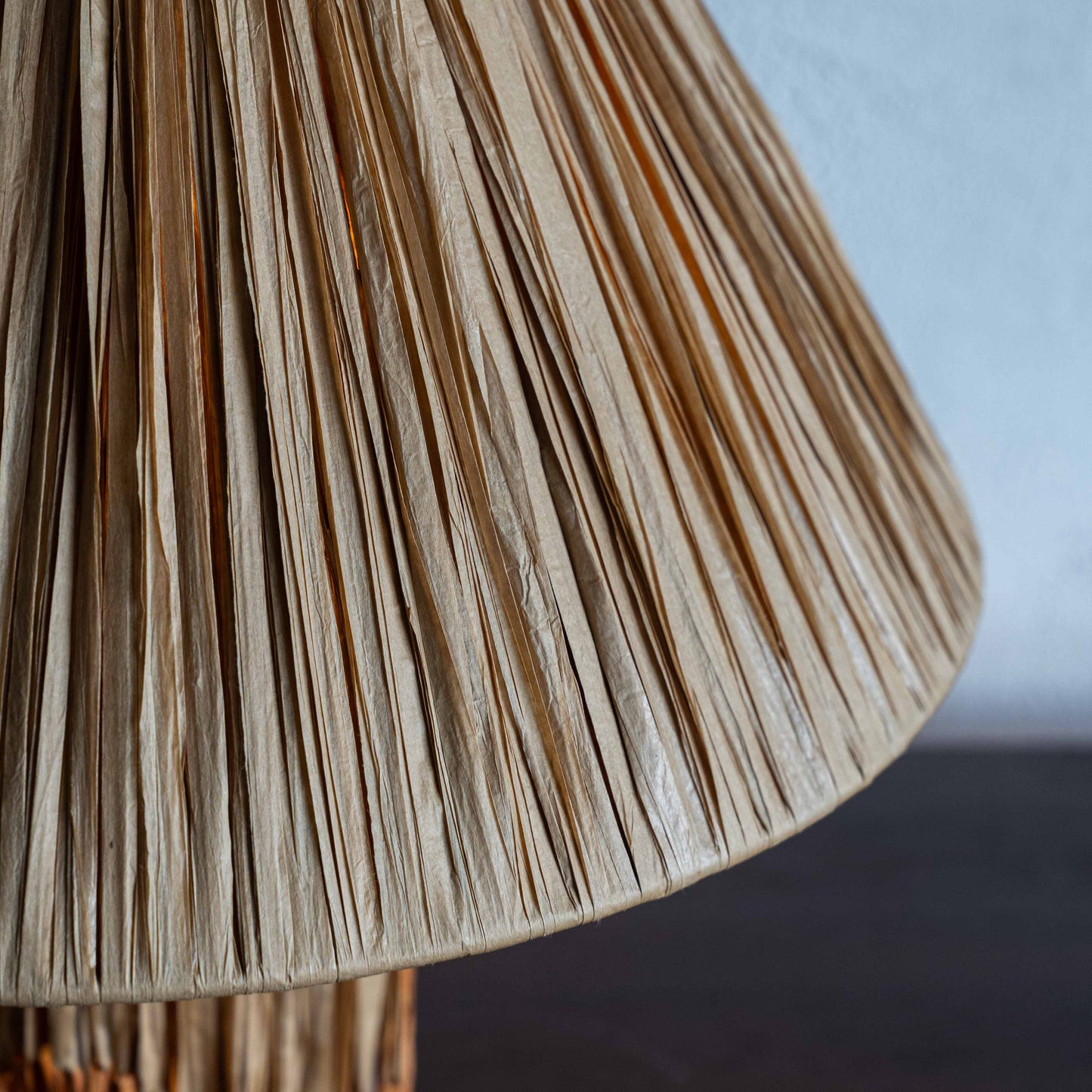 Aisling Natural Rust Raffia Table Lamp