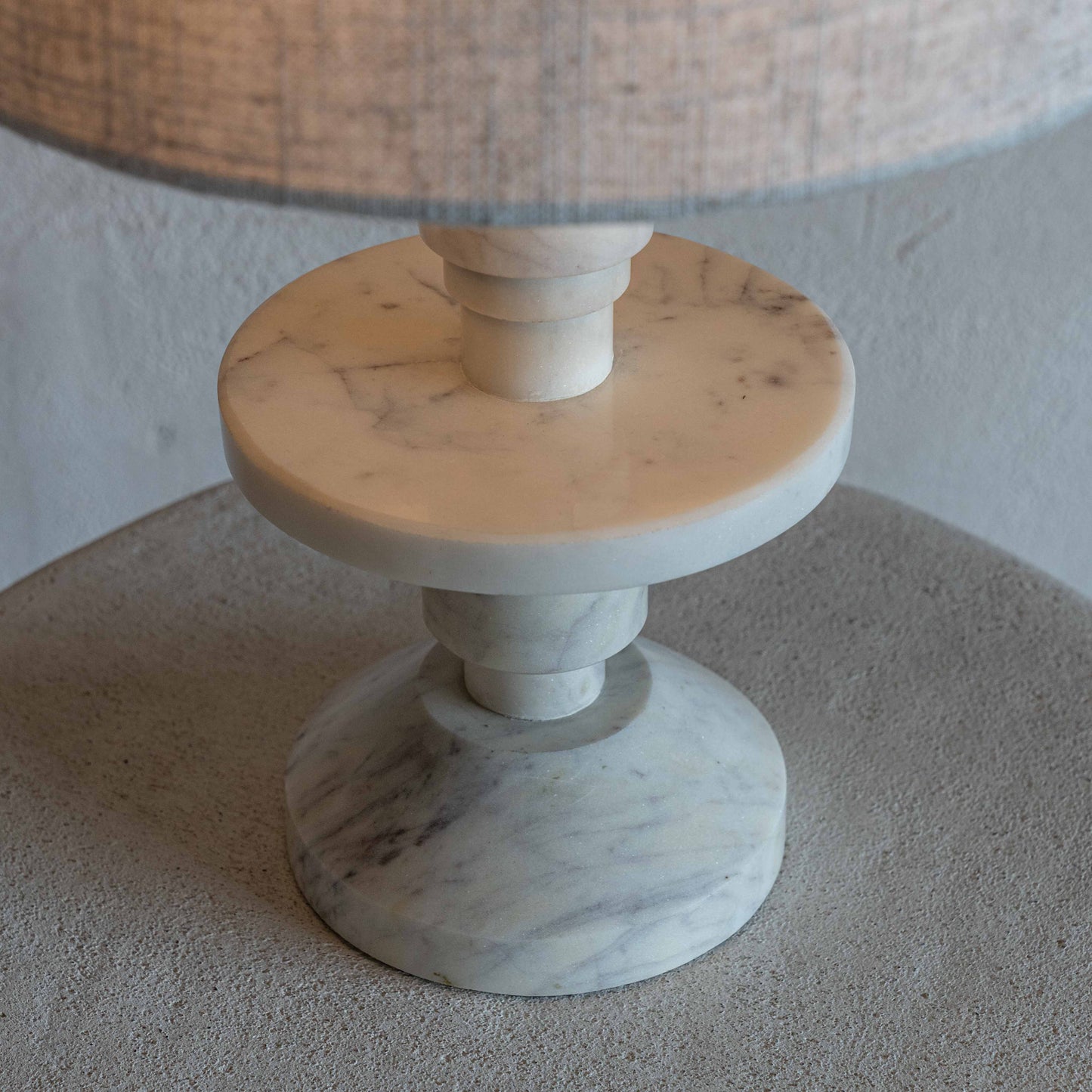 Amani Classic Natural Marble Table Lamp