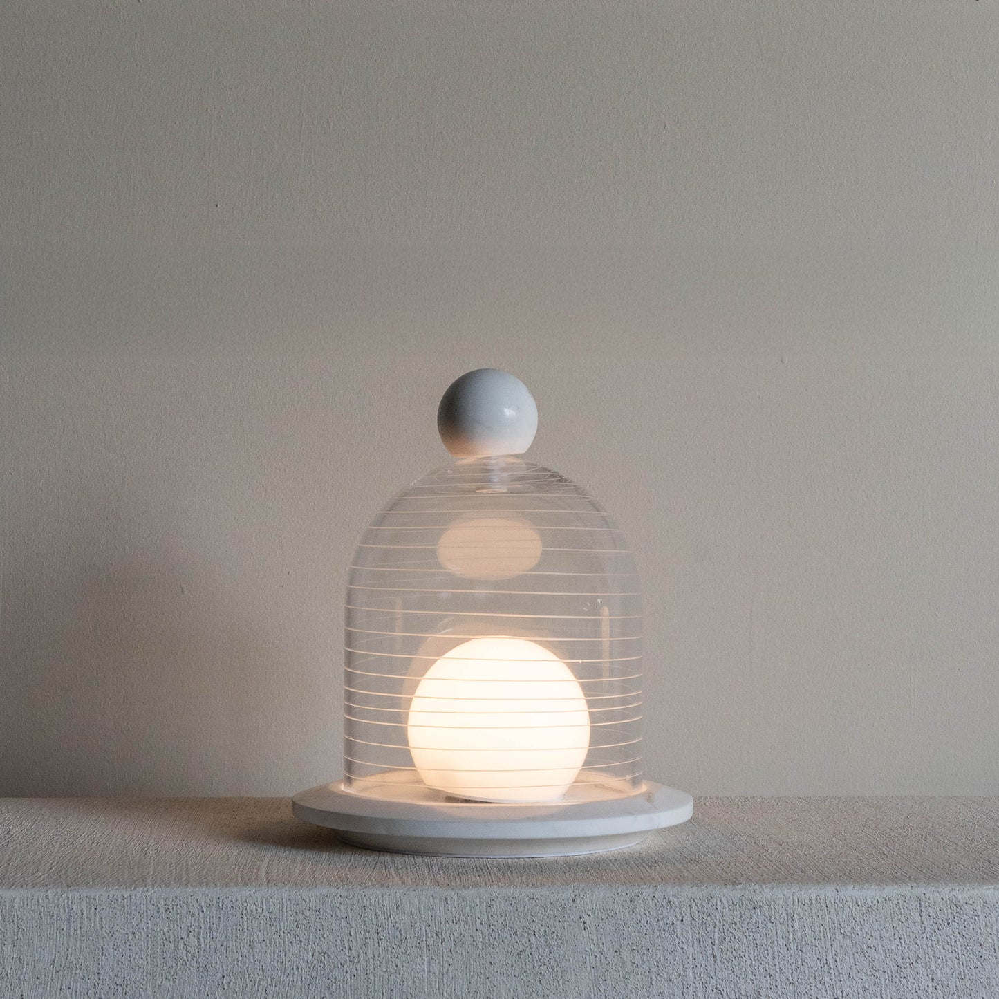 Celia Marble & Glass Onyx Modern Table Lamp