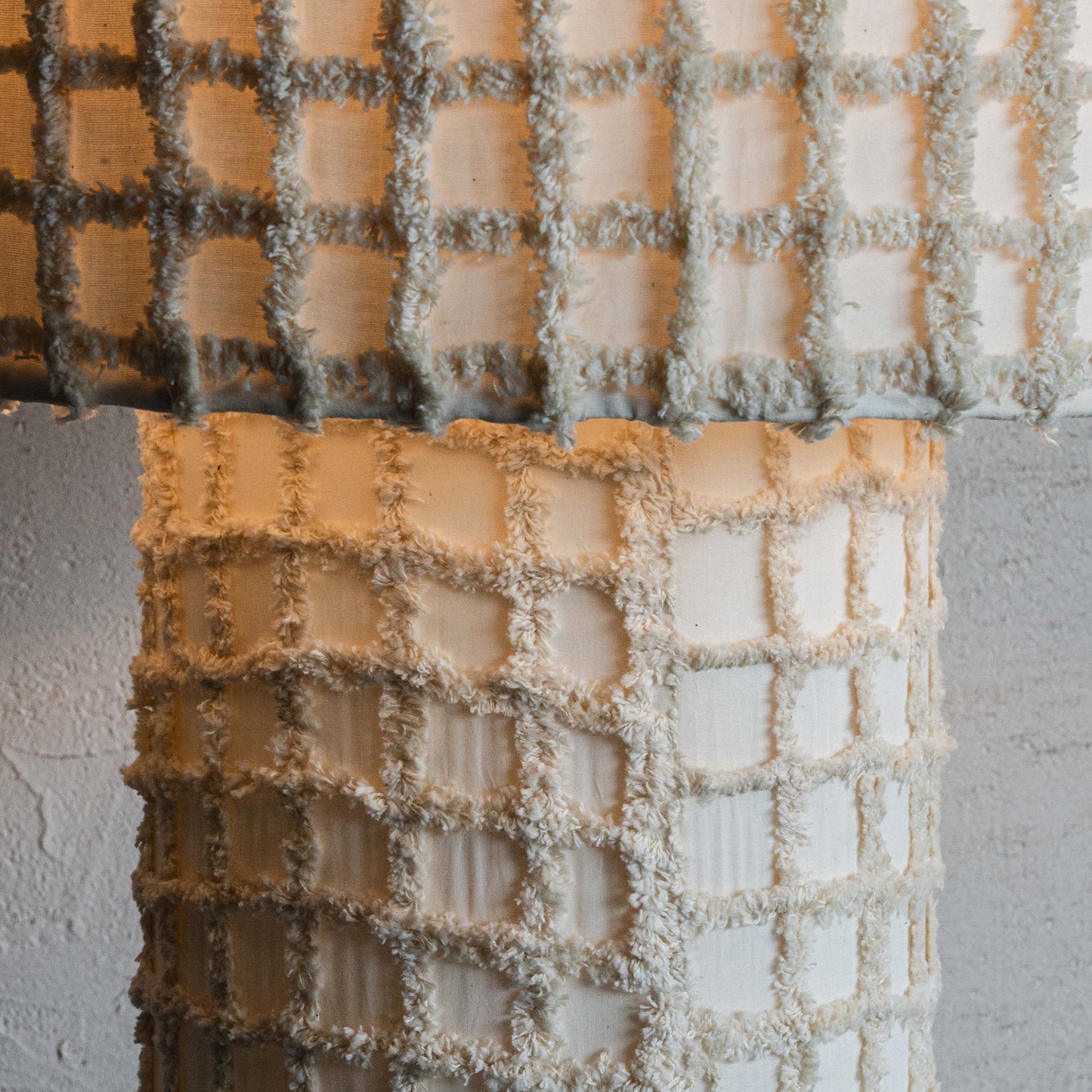Elaris White Texture Fabric Floor Lamp