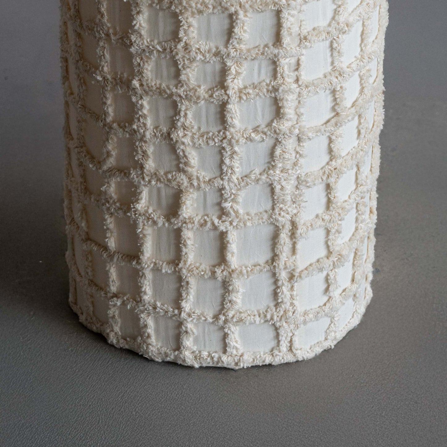 Elaris White Texture Fabric Floor Lamp