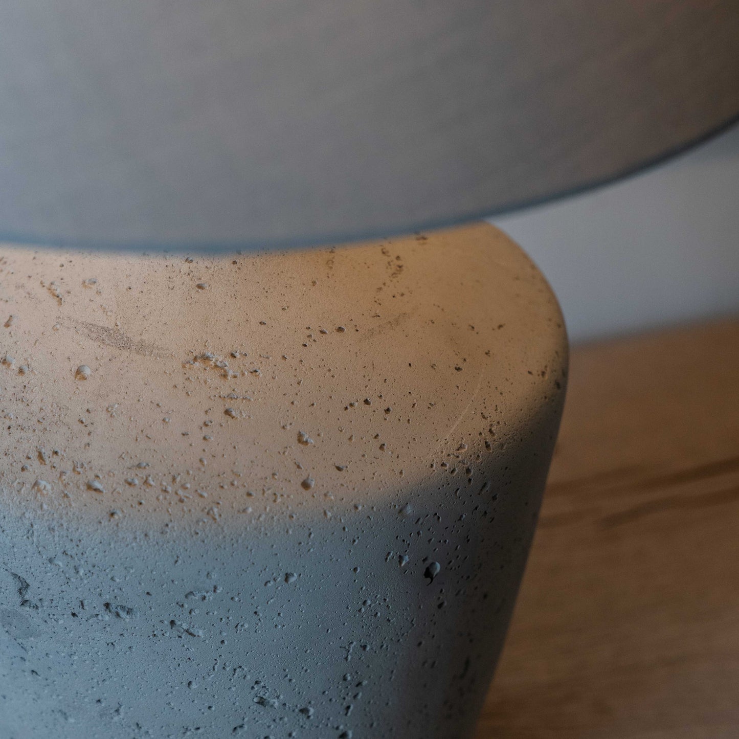 Erika Grey Micro Cement Table Lamp