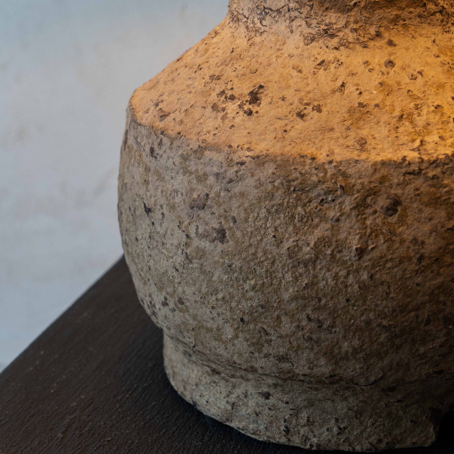 Luna Bloom Rustic Paper Mâché Artisan Table Lamp - Big 88562 A