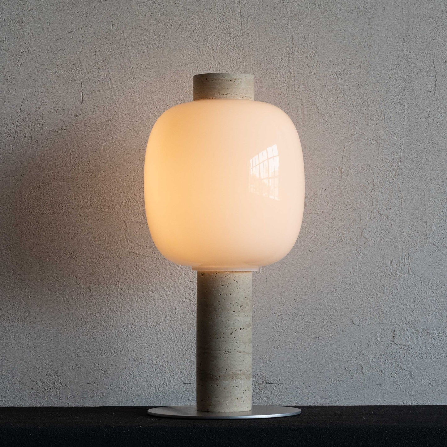 Lyra Travertine Marble Table Lamp (MT80560)