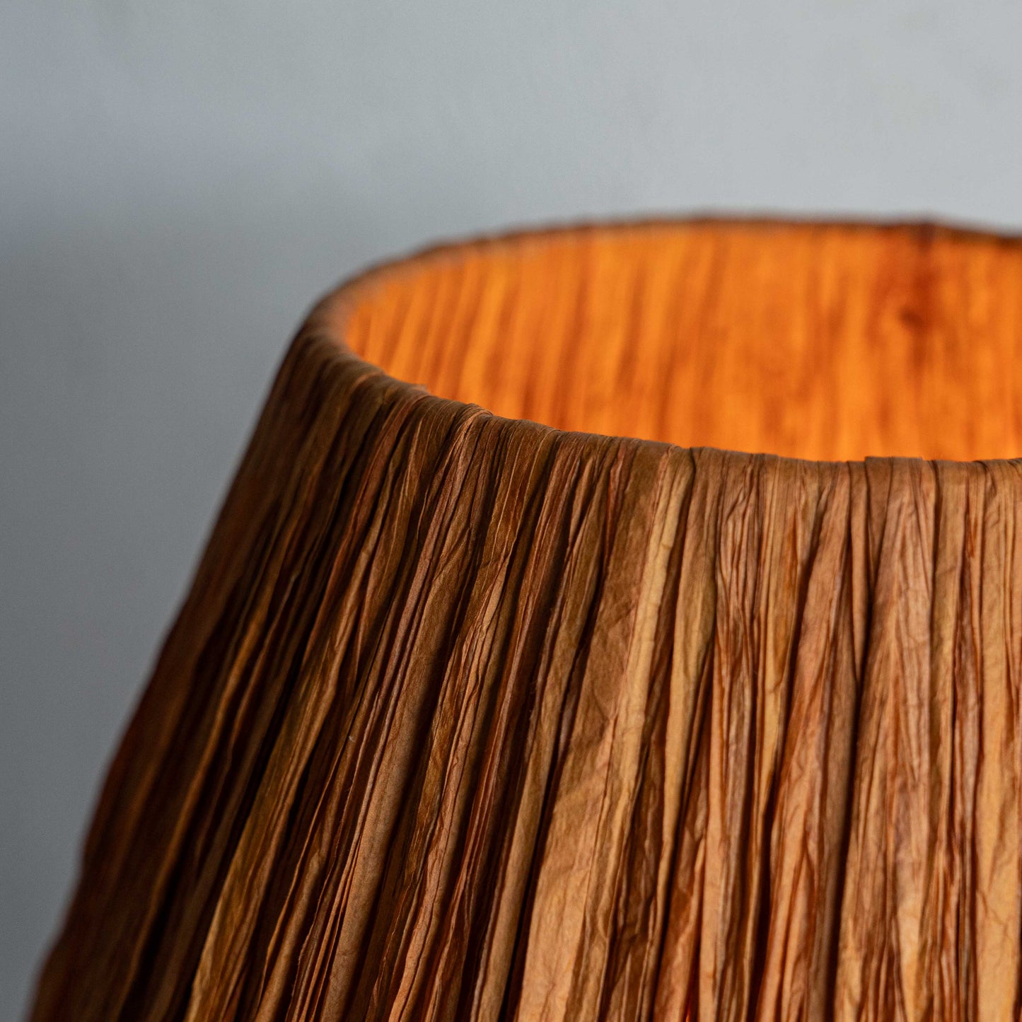 Maude Natural Rust Raffia Table Lamp