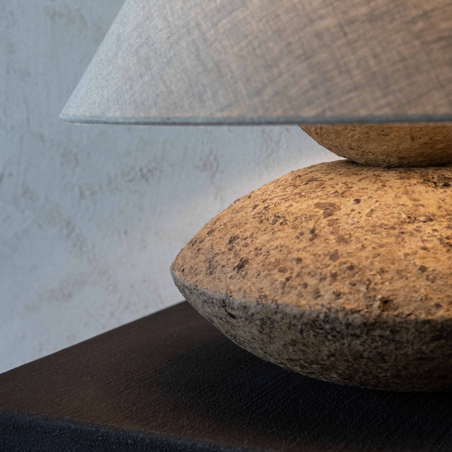 Paper & Petal Rustic Paper Mâché Artisan Table Lamp