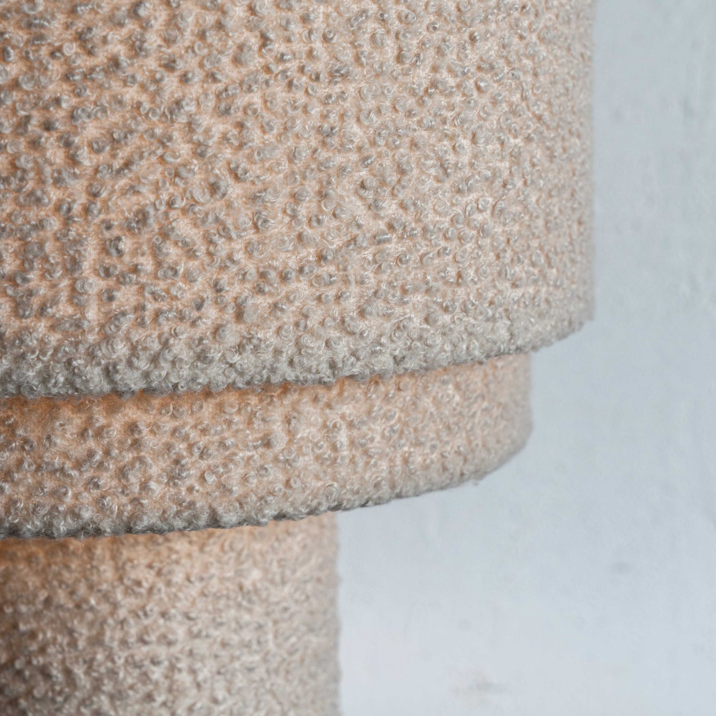 Winifred Feather Boucle Fabric Table Lamp