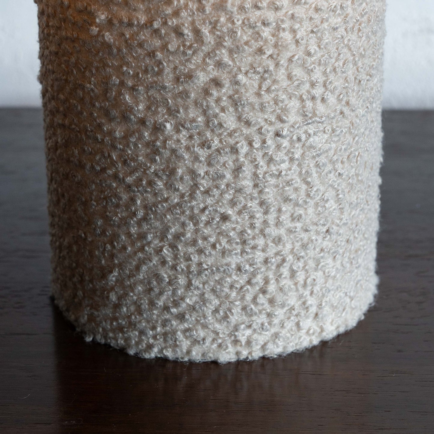 Winifred Feather Boucle Fabric Table Lamp