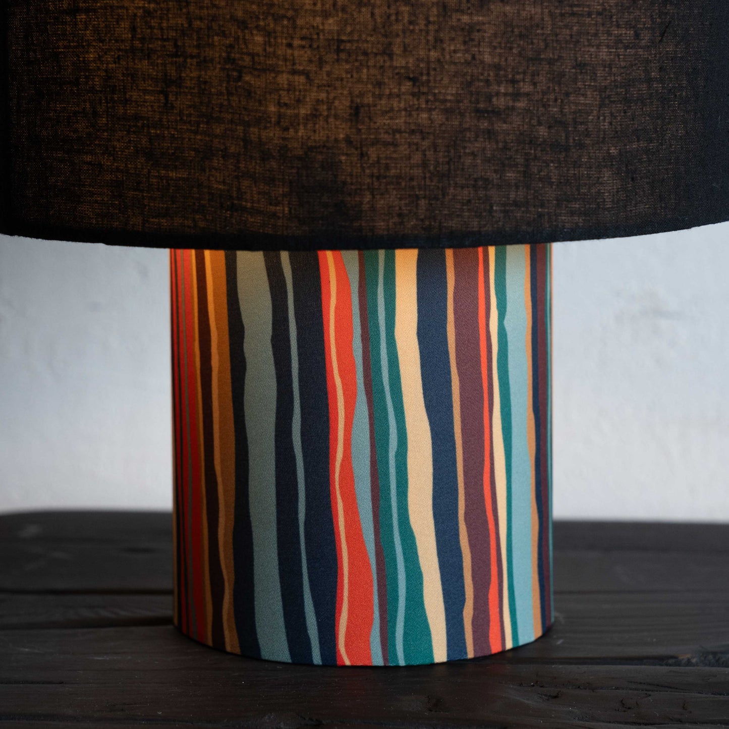 Yara Multi Color Printed Fabric Table Lamp