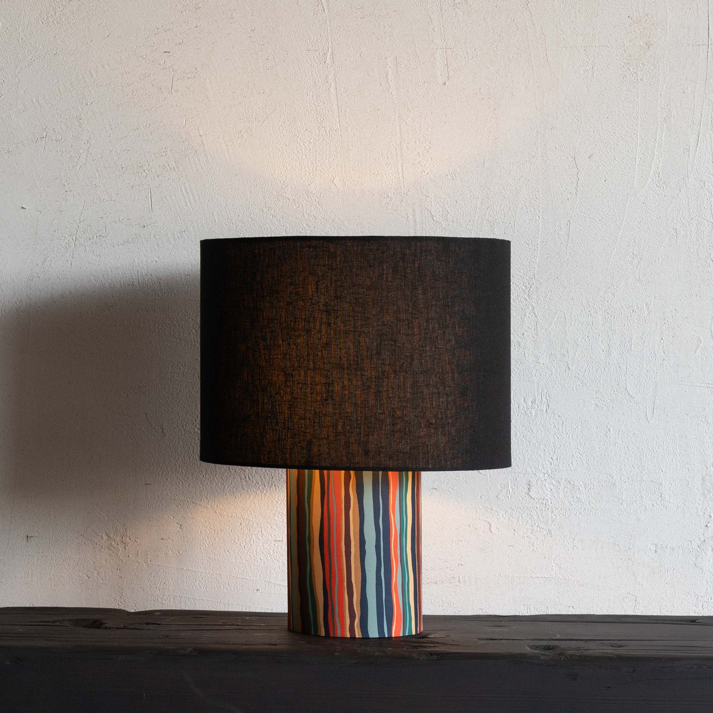 Yara Multi Color Printed Fabric Table Lamp