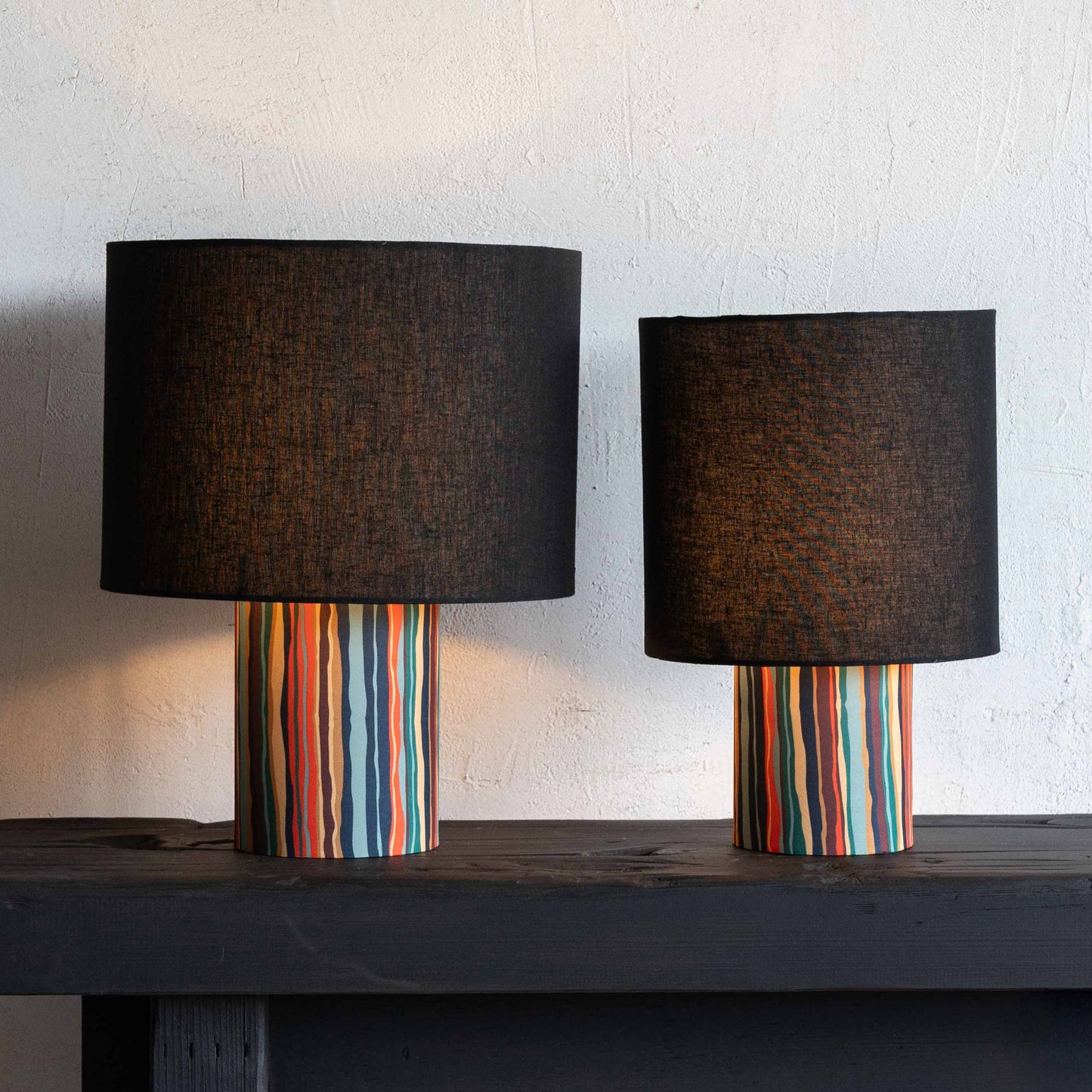 Yara Multi Color Printed Fabric Table Lamp