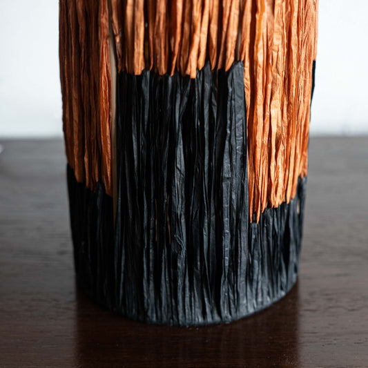 Maude Natural Rust Raffia Table Lamp