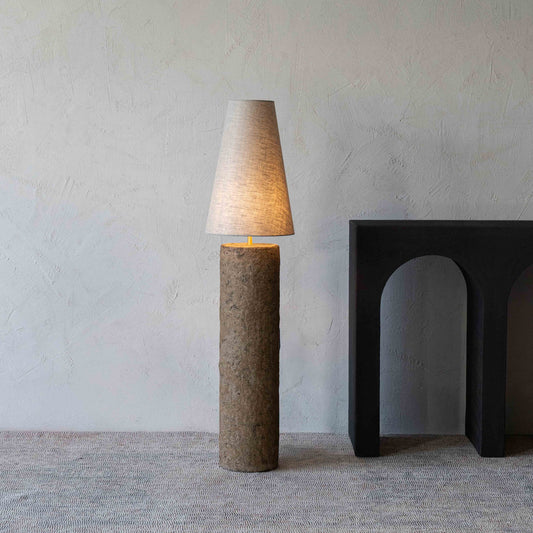 Haze Dome Paper Mâché Artisan Floor Lamp - 88553 A